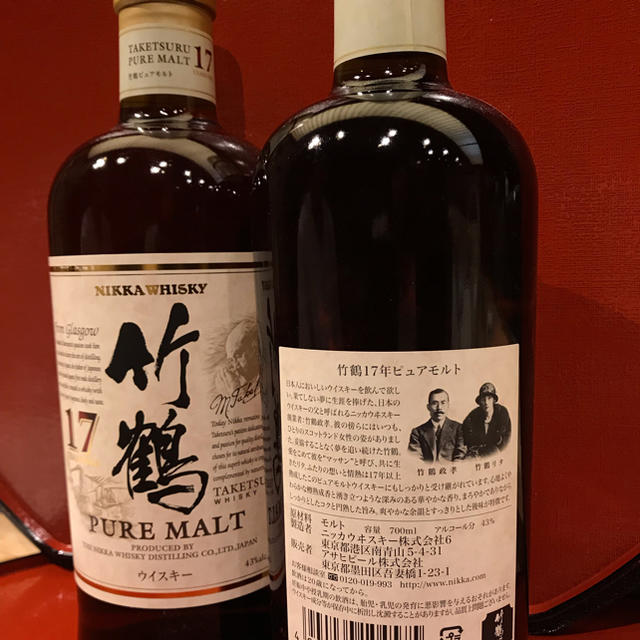 ニッカウヰスキー(ニッカウイスキー)の竹鶴17年 二本 ＋ピュアモルト 一本 食品/飲料/酒の酒(ウイスキー)の商品写真