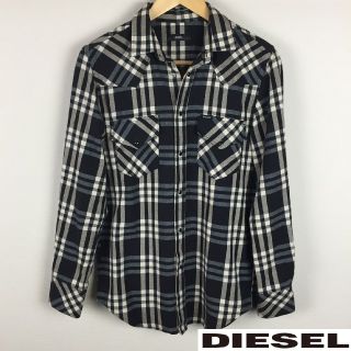 ディーゼル(DIESEL)の新品同様品 DIESEL ディーゼル 長袖シャツ チェック サイズXS(シャツ)