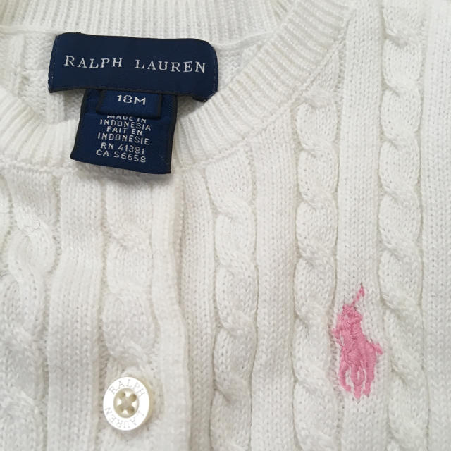 Ralph Lauren(ラルフローレン)のラルフローレン カーディガン 18M キッズ/ベビー/マタニティのベビー服(~85cm)(カーディガン/ボレロ)の商品写真