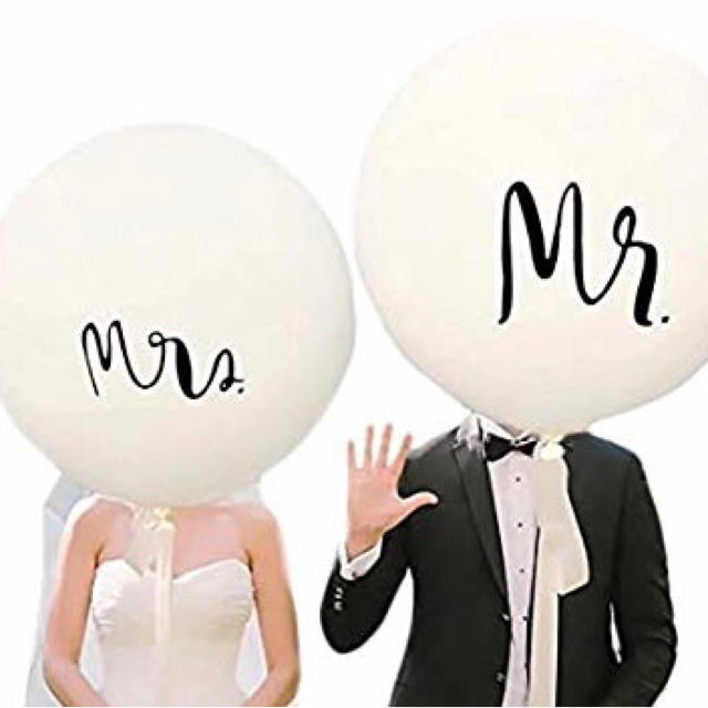 Mr&Mrs巨大バルーン ハンドメイドのウェディング(その他)の商品写真