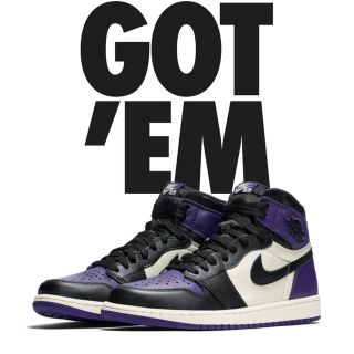 ナイキ(NIKE)のJORDAN 1 COURT PURPLE(スニーカー)