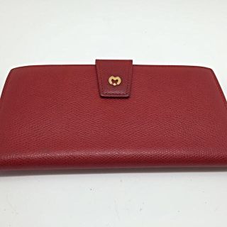 ミラショーン(mila schon)の美品！ミラショーン  長財布  レッド(財布)