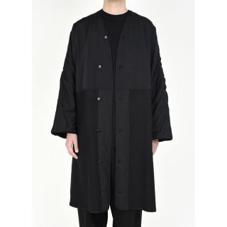 ラッドミュージシャン(LAD MUSICIAN)の格安 lad musician 18AW ノーカラーコート 美品 付属品完備(ノーカラージャケット)