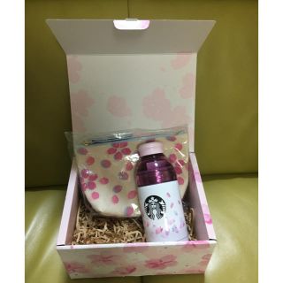 スターバックスコーヒー(Starbucks Coffee)の新品未使用 スタバ 桜 サクラ SAKURA ステンレスボトル&ポーチ(タンブラー)