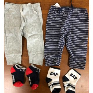 ベビーギャップ(babyGAP)のBaby GAP ズボン 靴下まとめ売り 70サイズ(パンツ)