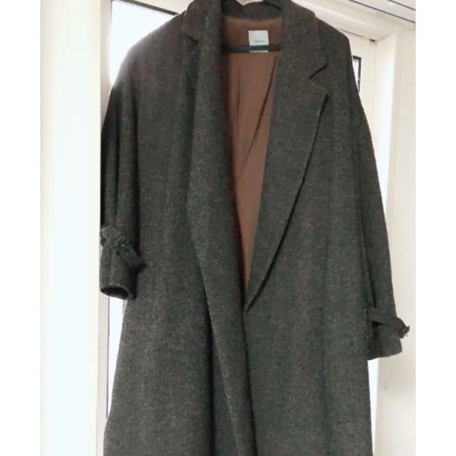 Ameri VINTAGE(アメリヴィンテージ)のAMERI TWEED MANNISH OVER COAT  レディースのジャケット/アウター(ロングコート)の商品写真