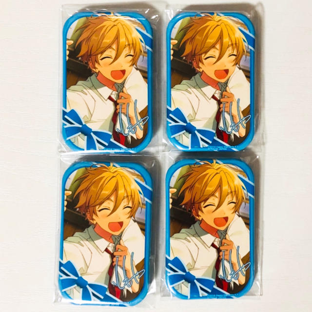 新品★あんスタ★Ra*bits【紫之創】一番カフェ★ハート型缶バッジ★3点セット