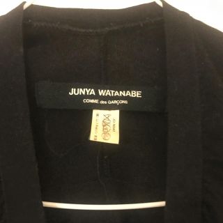 コムデギャルソン(COMME des GARCONS)のJUNYA WATANABE 黒ロングカーデガン(カーディガン)