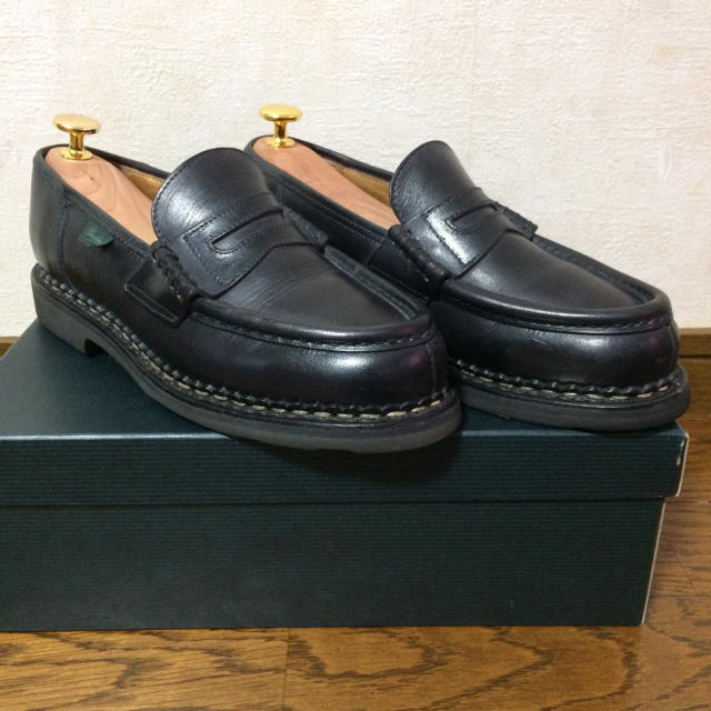 Paraboot(パラブーツ)のE様専用 Paraboot パラブーツ オルセー ネイビー レディースの靴/シューズ(ローファー/革靴)の商品写真