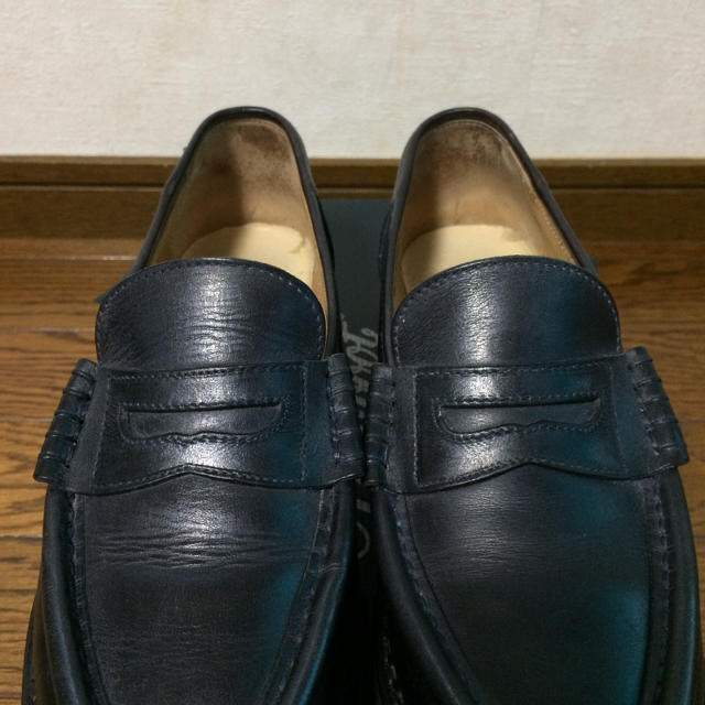 Paraboot(パラブーツ)のE様専用 Paraboot パラブーツ オルセー ネイビー レディースの靴/シューズ(ローファー/革靴)の商品写真