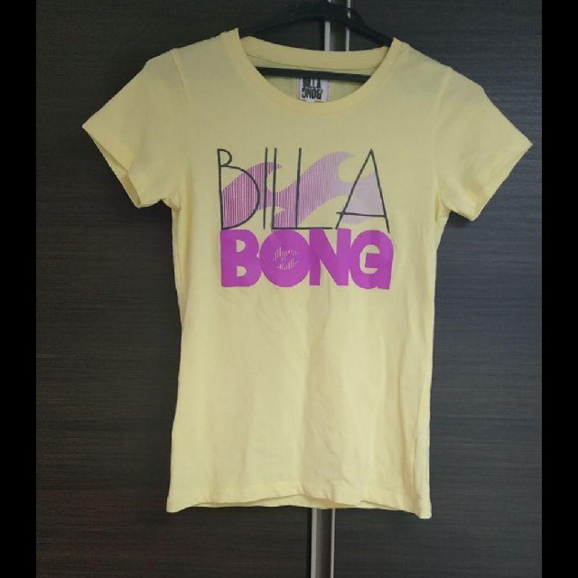 billabong(ビラボン)のビラボン　Billabong　半袖Tシャツ　イエロー　Sサイズ レディースのトップス(Tシャツ(半袖/袖なし))の商品写真