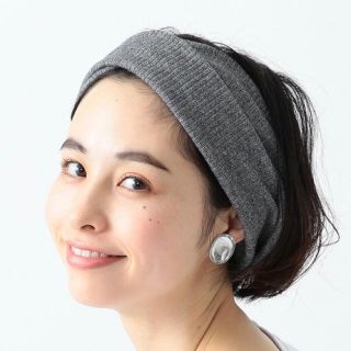 ビームスボーイ(BEAMS BOY)の[美品] BEAMS BOY 2wayワイドリブヘアターバン(ヘアバンド)