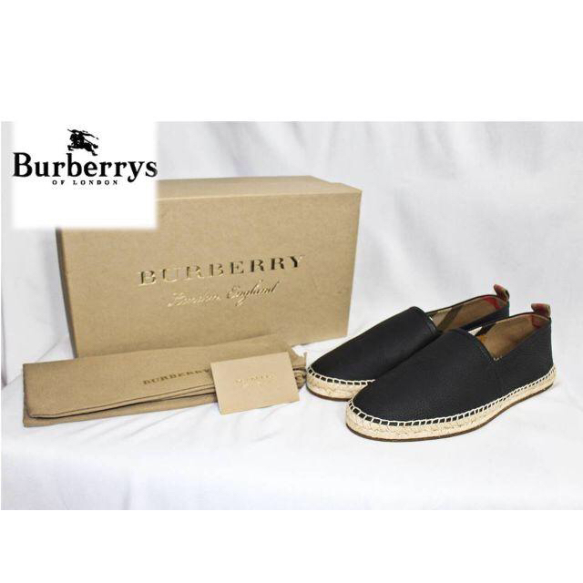 BURBERRY - 新品【バーバリー】スペイン製 スリッポン PATEMAN 黒 UK8 26cmの通販 by チコちゃん｜バーバリーならラクマ