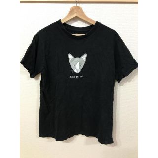 コーエン(coen)の【メンズ】coen コーエン 猫Tシャツ 黒 ブラック Mサイズ(Tシャツ/カットソー(半袖/袖なし))