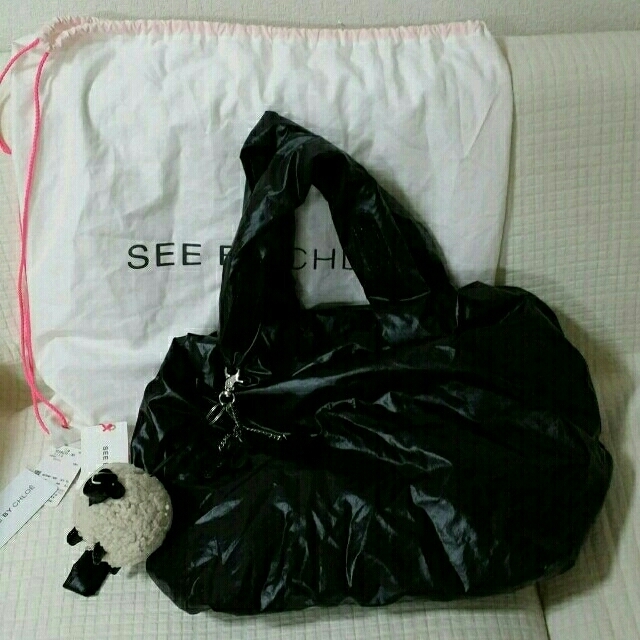 SEE BY CHLOE(シーバイクロエ)のSEE BY CHLOE バッグ黒☆中古 レディースのバッグ(ハンドバッグ)の商品写真