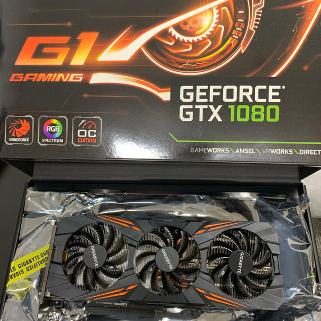 PCパーツGIGABYTE GEFORCE GTX1080