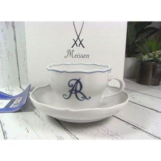 マイセン(MEISSEN)の★本物鑑正品未使用マイセン　300周年記念限定カップ＆ソーサー(グラス/カップ)