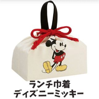 ミッキーマウス(ミッキーマウス)の新品 ディズニーミッキー ランチ巾着 ランチボックス お弁当袋 (ランチボックス巾着)