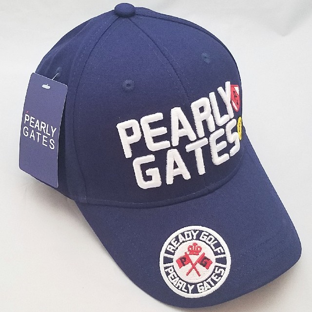 PEARLY GATES(パーリーゲイツ)のパーリーゲイツ　キャップ　ネイビー スポーツ/アウトドアのゴルフ(ウエア)の商品写真