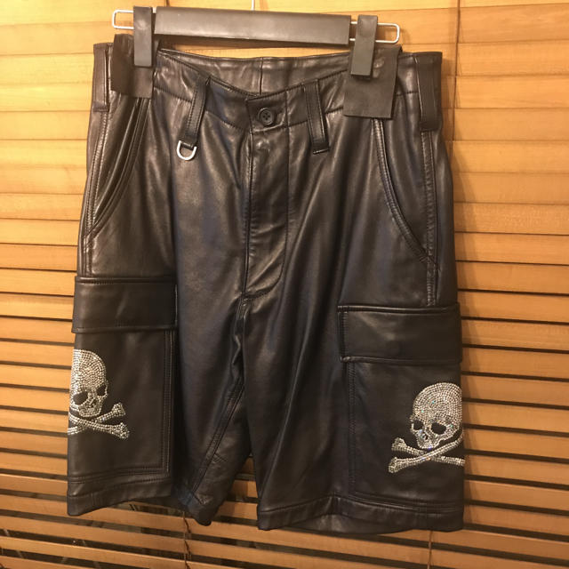 mastermind  japan レザースワロショートパンツ