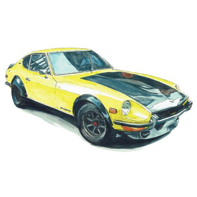 NC-763 240Z/300ZX Z31限定版画 直筆サイン額装●作家平右ヱ門 2