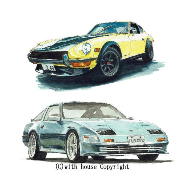 NC-766 240Z/300ZX Z31限定版画 直筆サイン額装●作家平右ヱ門 1