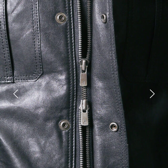 フローラル 定価7万5351春物レザージャケット!人気色ブラック細身