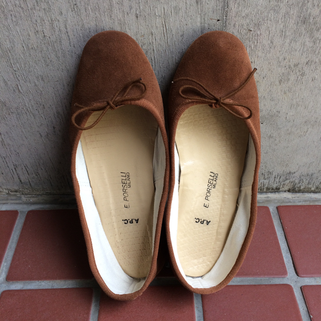 a.p.c ポルセリ PORSELLI 37 裏貼済 レディース 靴/シューズ