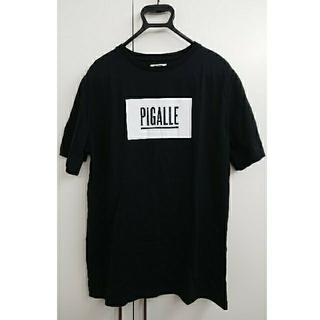 ピガール(PIGALLE)のPIGALLE ボックスロゴ Tシャツ ブラック Lサイズ(Tシャツ/カットソー(半袖/袖なし))