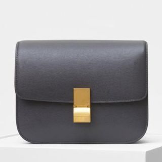 セリーヌ(celine)のセリーヌ クラシックボックス celineミディアム グレー 正規品(ショルダーバッグ)