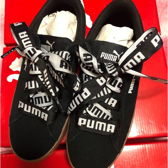 新品 Puma Vikky Platform Ribbon Black