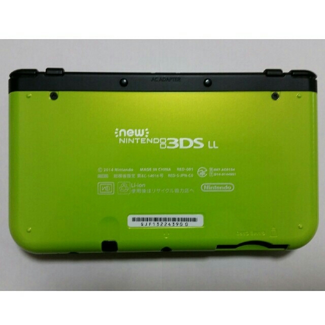 ゆかり様専用 new NINTENDO 3DS LL LIME×BLACK エンタメ/ホビーのゲームソフト/ゲーム機本体(携帯用ゲーム機本体)の商品写真