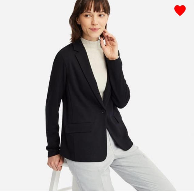 UNIQLO(ユニクロ)のユニクロ UVカットジャージージャケット Sサイズ レディースのジャケット/アウター(テーラードジャケット)の商品写真