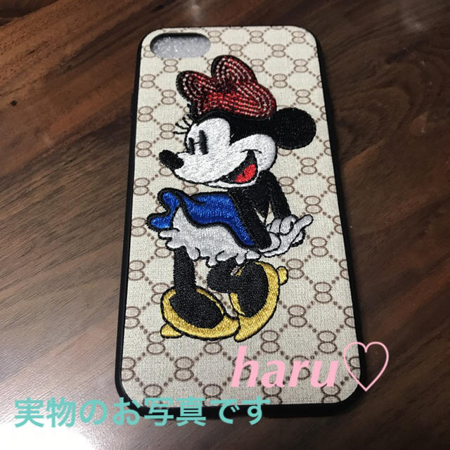 Disney(ディズニー)の❤︎iPhoneケース❤︎ミニー❤︎刺繍❤︎新品 スマホ/家電/カメラのスマホアクセサリー(iPhoneケース)の商品写真