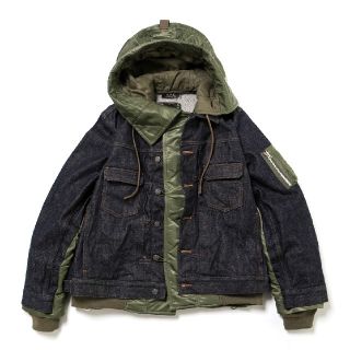 サカイ(sacai)のsacai APC ハイブリッドデニムジャケットsize3 サカイ　A.P.C.(Gジャン/デニムジャケット)