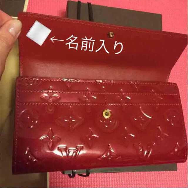 LOUIS VUITTON(ルイヴィトン)のルイヴィトン、エナメル長財布赤 メンズのファッション小物(長財布)の商品写真