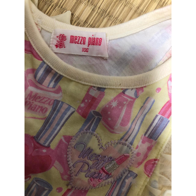 mezzo piano(メゾピアノ)のmezzo piano100cm キッズ/ベビー/マタニティのキッズ服女の子用(90cm~)(Tシャツ/カットソー)の商品写真