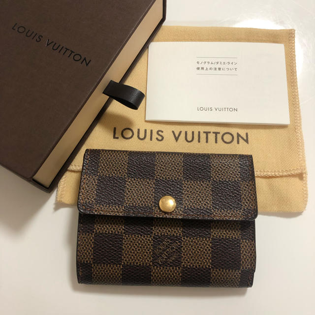 LOUIS VUITTON(ルイヴィトン)の極美品 ルイヴィトン ダミエ コインケース ミニ財布 レディースのファッション小物(コインケース)の商品写真