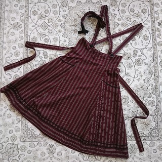 ヴィクトリアンメイデン(Victorian maiden)のレジメンタルストライプ　スカート&カチューシャ(ひざ丈スカート)