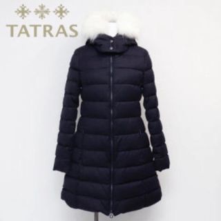 タトラス(TATRAS)のmini様専用❣️TATRAS タトラス◆ラビアナ 紺/白ファー サイズ2(ダウンコート)