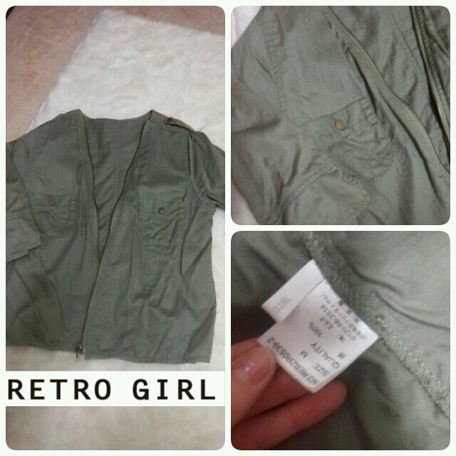 RETRO GIRL(レトロガール)のRETROGIRL♡薄手ジャケット レディースのジャケット/アウター(ノーカラージャケット)の商品写真