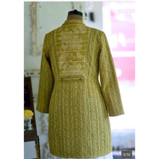 インド手刺繍 古布 リメイク カンタ刺繍 ラリーキルト コート インド手刺繍 古布 リメイク カンタ刺繍 ラリーキルト コート