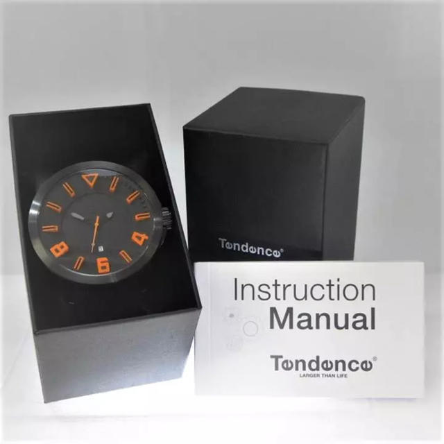 Tendence(テンデンス)のテンデンス ガリバースポーツ ブラック&オレンジ 腕時計 ユニセックス メンズの時計(腕時計(アナログ))の商品写真