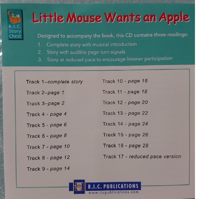 洋書&英語版朗読CD Little Mouse Wants an Apple エンタメ/ホビーの本(洋書)の商品写真