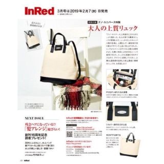 ナノユニバース(nano・universe)のInRed インレッド 2019年 3月 付録 ナノ･ユニバース 手提げリュック(ファッション)