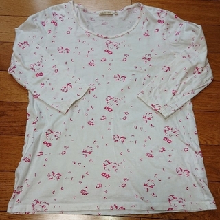 ユニクロ(UNIQLO)のおまとめ XLサイズ 七分袖Tシャツ 花柄&ドット(Tシャツ(長袖/七分))
