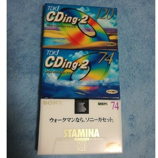 ティーディーケイ(TDK)のカセットテープ3本(その他)