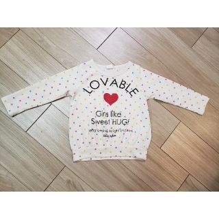 春物　ドット柄カットソー(Tシャツ/カットソー)