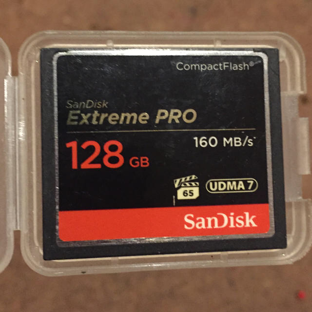 Sandisk Extreme pro CF カード 128GBx2枚