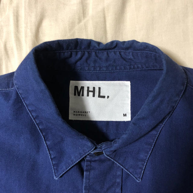 MARGARET HOWELL(マーガレットハウエル)のMHL. 半袖シャツ ネイビー メンズのトップス(シャツ)の商品写真